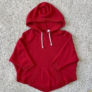 H&M DIVIDED hooded poncho 3/4 sleeve sweater in women’s size 2